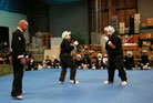 Black belt test sparring picture