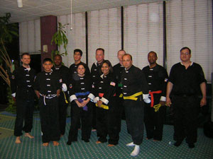 Wang's Martial Arts kung fu rank test picture.